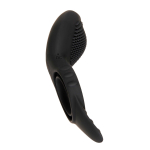 Черное эрекционное кольцо со стимулятором клитора Mr. Flicker (Цвет: черный)