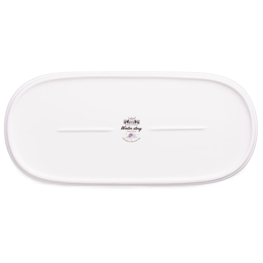 БЛЮДО ОВАЛЬНОЕ LEFARD "WINTER STORY" 34*14,5 СМ (КОР=12ШТ.)