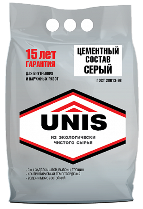 Цементный состав серый Unis 5 кг