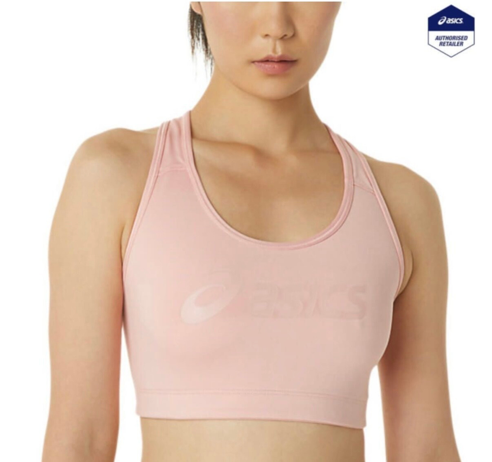 ASICS, CORE LOGO BRA, FROSTED ROSE/FROSTED ROSE,, WOMEN, XL