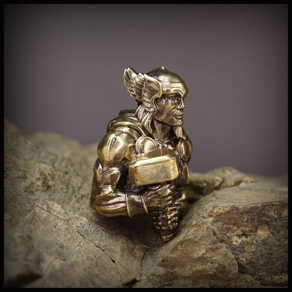 Темлячная бусина "Тор" для ножей , латунь