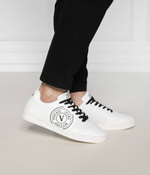 Кожаные кроссовки Versace Jeans Couture - белый(77YA3SD1ZP347)