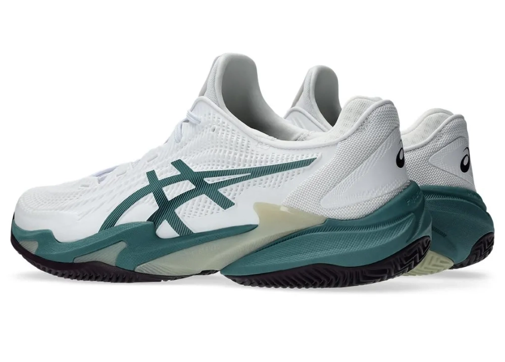 Мужские кроссовки теннисные Asics Court FF 3 Clay - white/foggy teal
