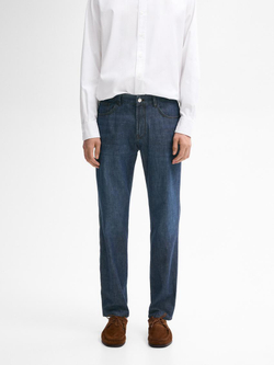 Massimo Dutti Зауженные джинсы из 100% хлопка, индиго