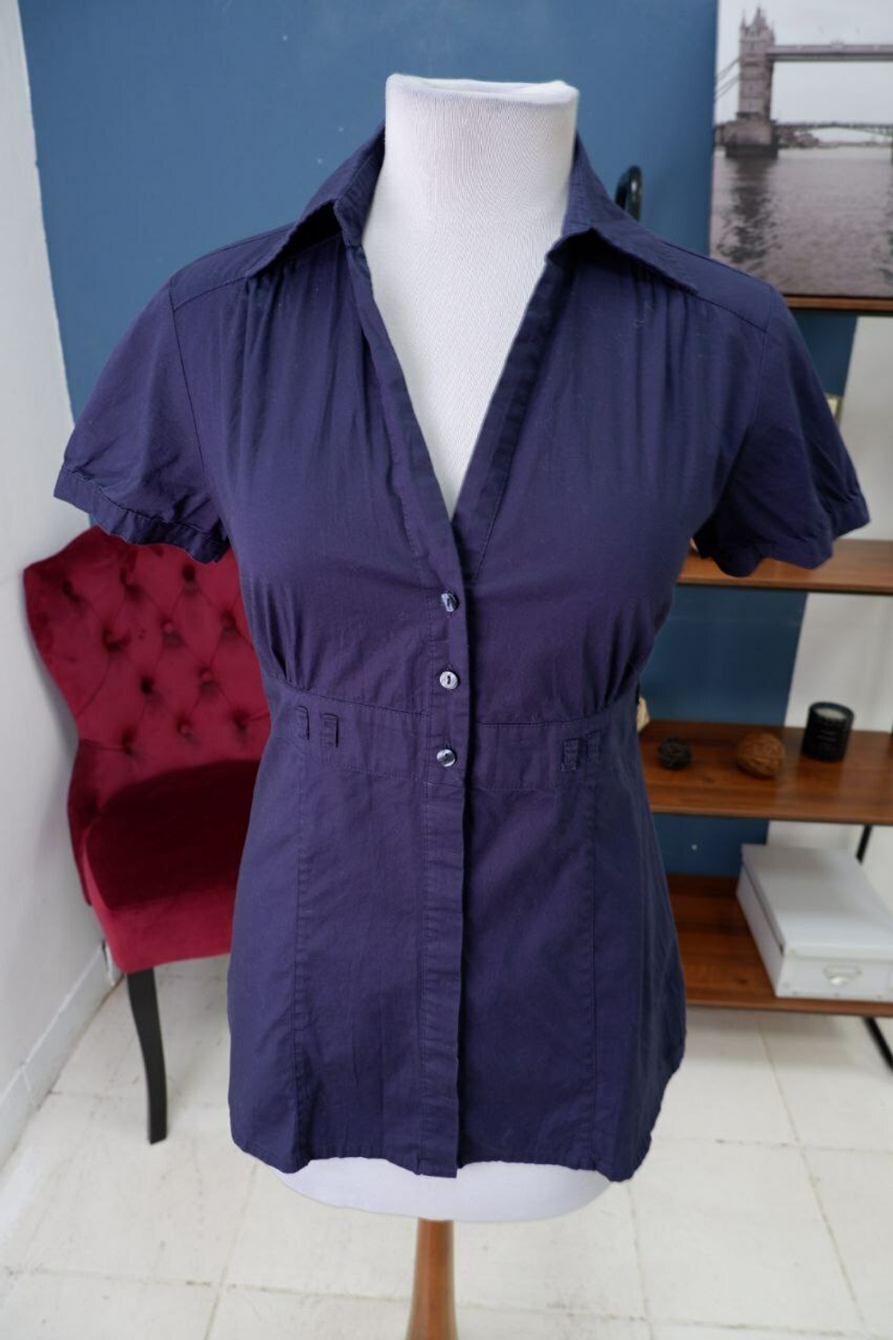 Рубашка s.Oliver из хлопка 44 размер