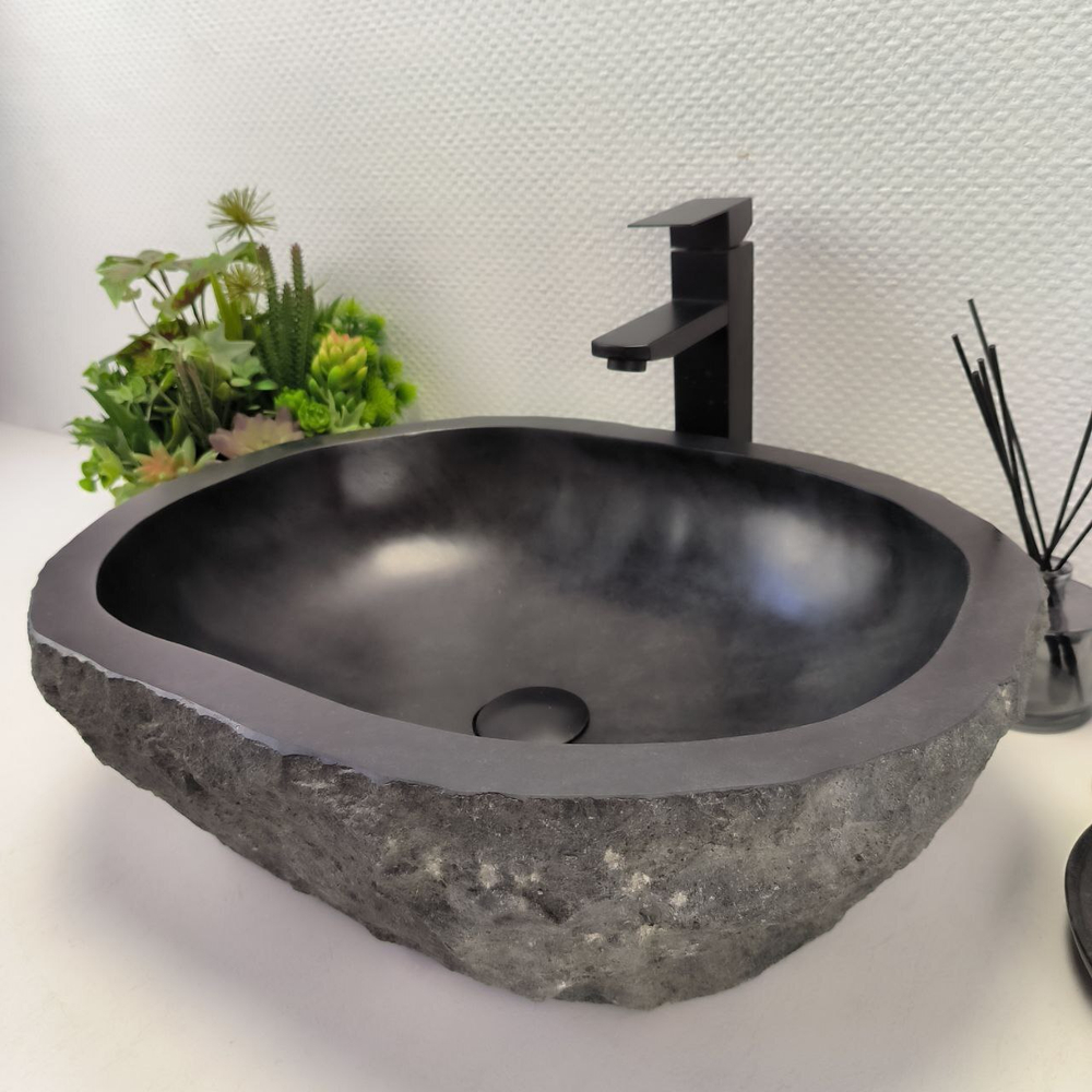 Раковина из андезита Erozy Black EA-62673 52*41*15 114