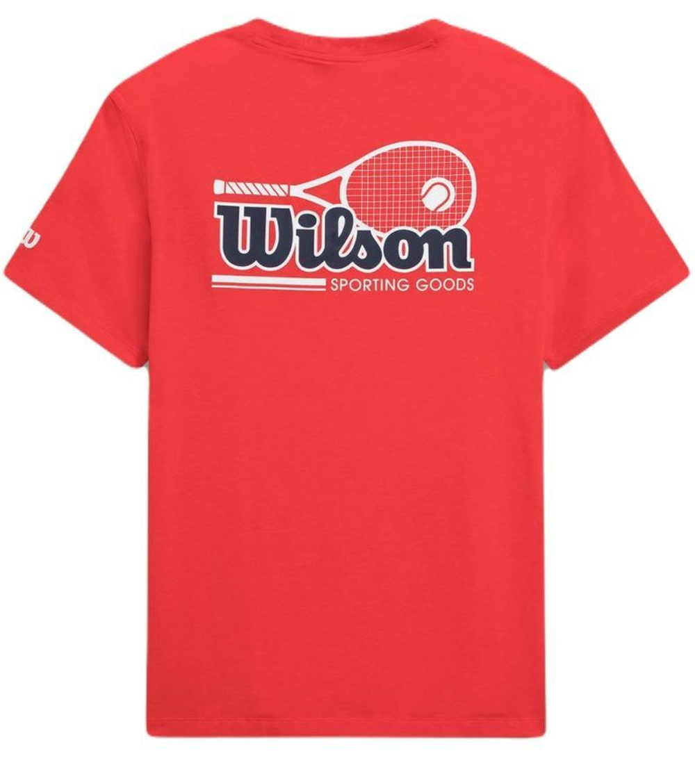 Мужская теннисная футболка Wilson Easy Street - красный