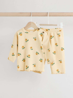 Лонгслив и брюки в комплекте для малышей Next E66-457, Светло-желтый