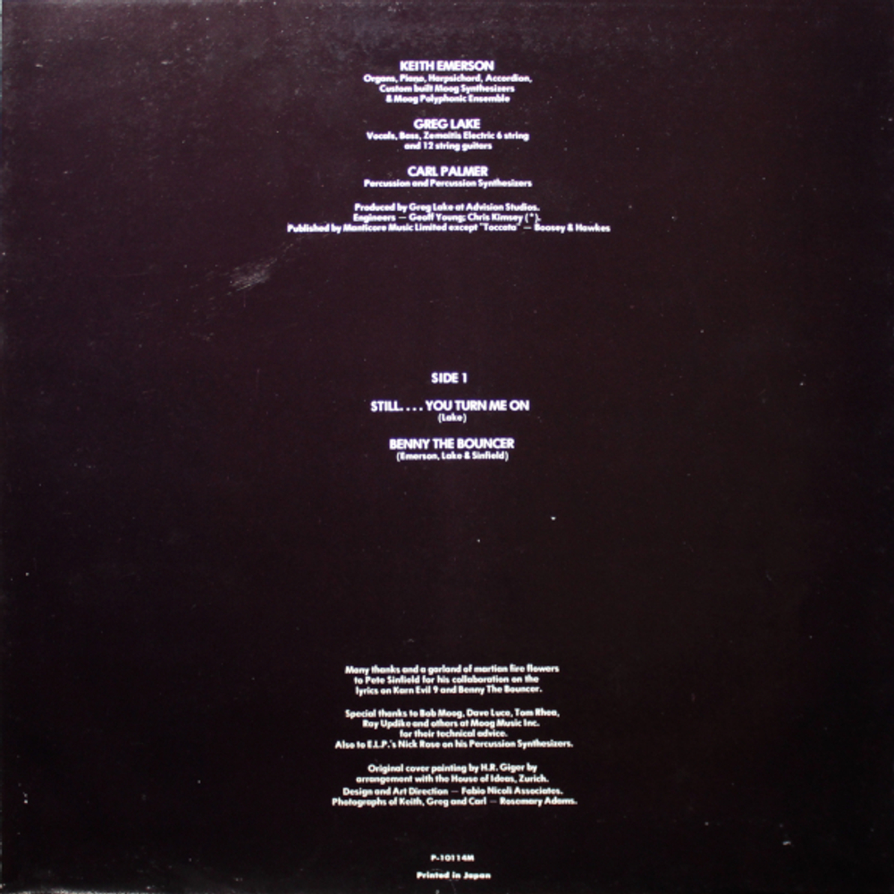 Emerson, Lake & Palmer / Brain Salad Surgery (LP)