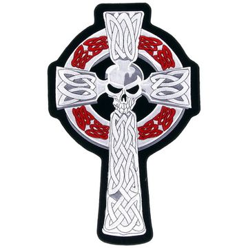 Нашивка Крест кельтский с черепом