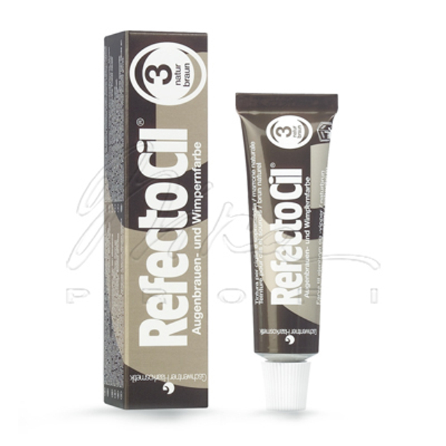 Краска для бровей и ресниц темно-коричневая №3 (15 мл)