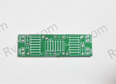 Печатная плата трехконтурного фильтра ФНЧ-1