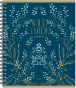 Тетрадь WILD GARDEN 170х203, 96 л. гребень, 4+0+выборочный УФ-лак, 4 диз