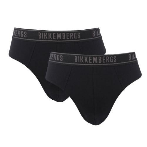 Мужские трусы брифы (черный) набор 2 в 1 Bikkembergs BKK1USP15BI