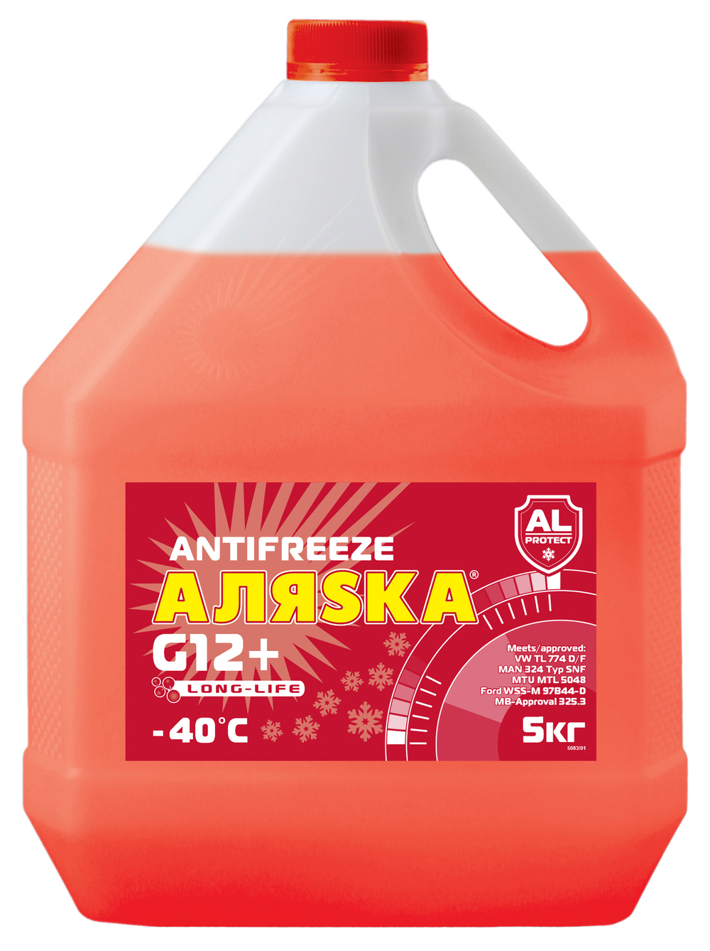 Антифриз Аляска LONG LIFE красный G12+ 10 кг