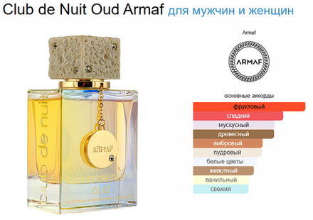 Armaf Club De Nuit Oud 105 ml (duty free парфюмерия)