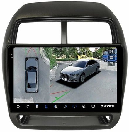 Магнитола для Mitsubishi ASX 2017+ - Teyes CC3-2K-360 монитор 10.36" 2K QLED на Android 10, 6Гб+128Гб, CarPlay, 4G SIM-слот, 4 камеры в комплекте