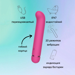 Перезаряжаемый вибратор Fantasy Flamie Pink 7912-02lola