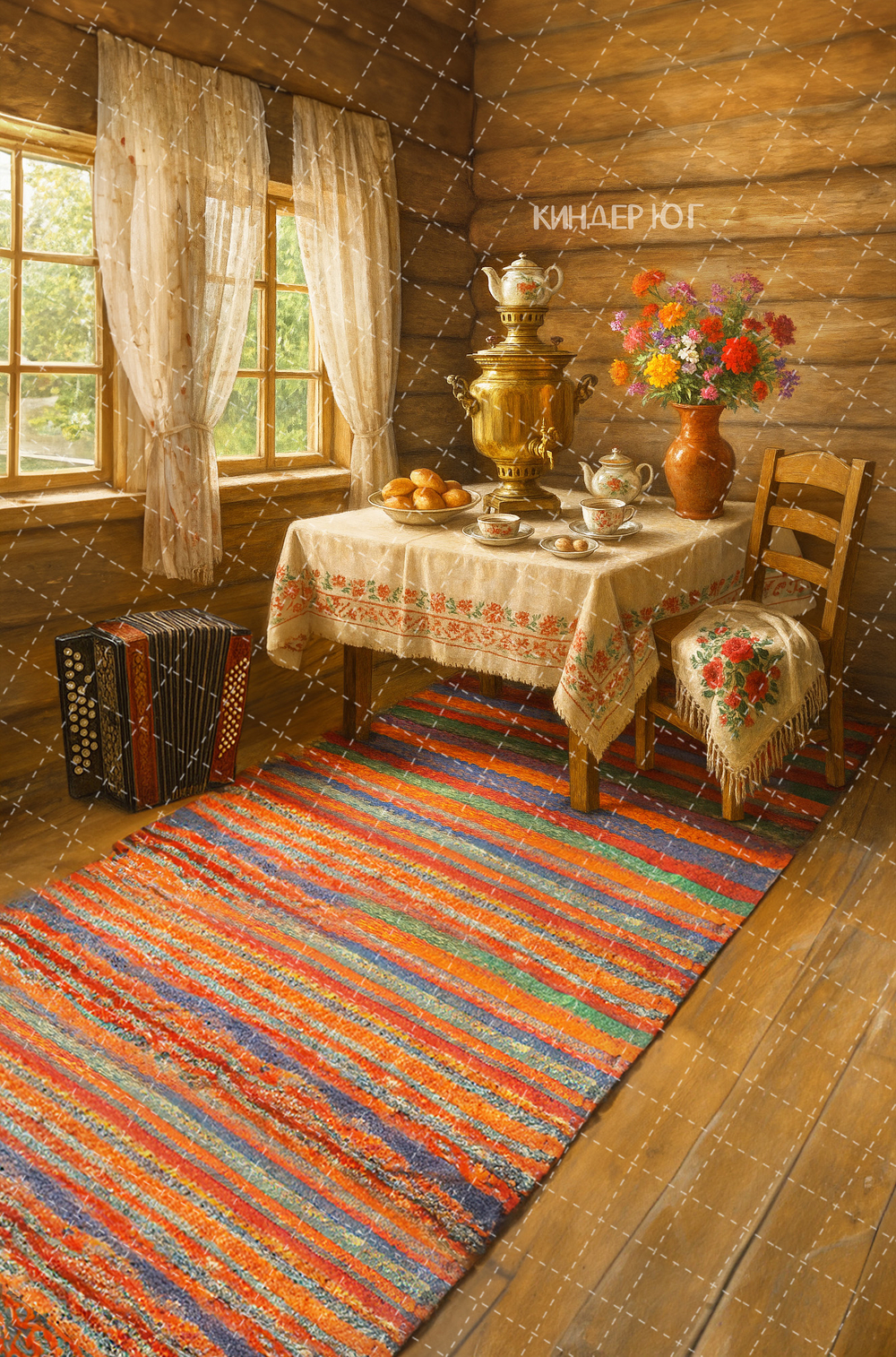 Фотофон "Чаепитие" арт. ФФ911-25