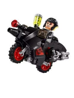 Конструктор Черепашки Побег Караи на мотоцикле 87 деталей