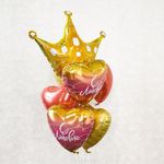 Шар (19"/48 см) Сердце, С любовью 1 шт.