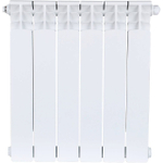 Радиатор биметаллический STOUT Space 500 - 6 секций (подключение нижнее правое, цвет белый)