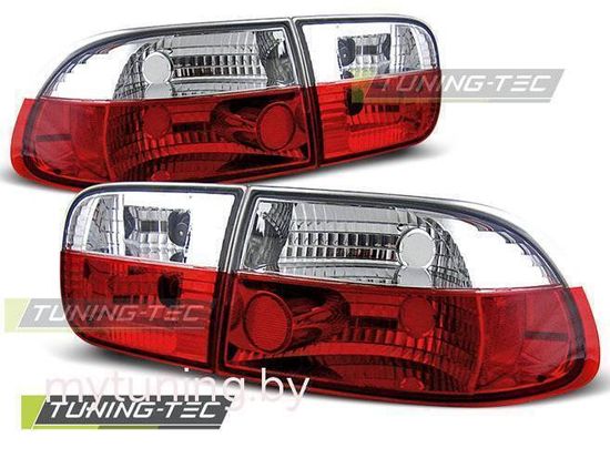Задние фонари Honda Civic 5 red white