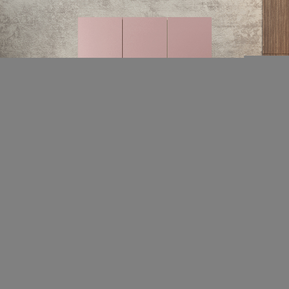 Шкаф Агератум МДФ двухсекционный с антресолью и стеллажом Лайн бохо (0,27) А10017 матовая - Дуб Сонома 3025  190*60*240