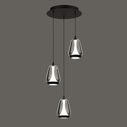 Подвесной светильник MD24001011-3A black/smoky