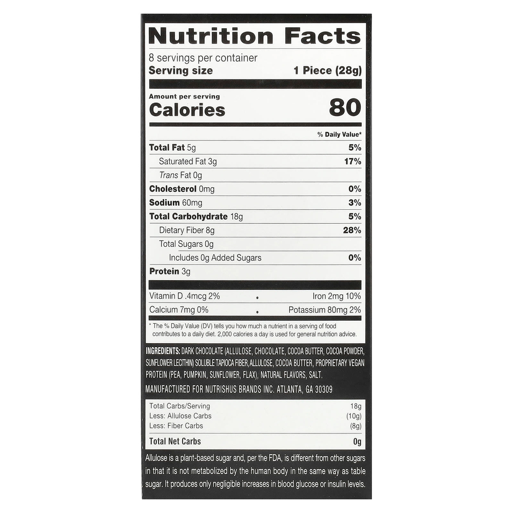 RxSugar, Swealthy Snax ™, батончики с карамелью, 8 пакетиков по 28 г (1 унция)