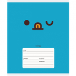 Тетрадь А5 18л., клетка, Канц-Эсмо, скрепка, выб. лак, мелованный картон "Emoji", 5 видов