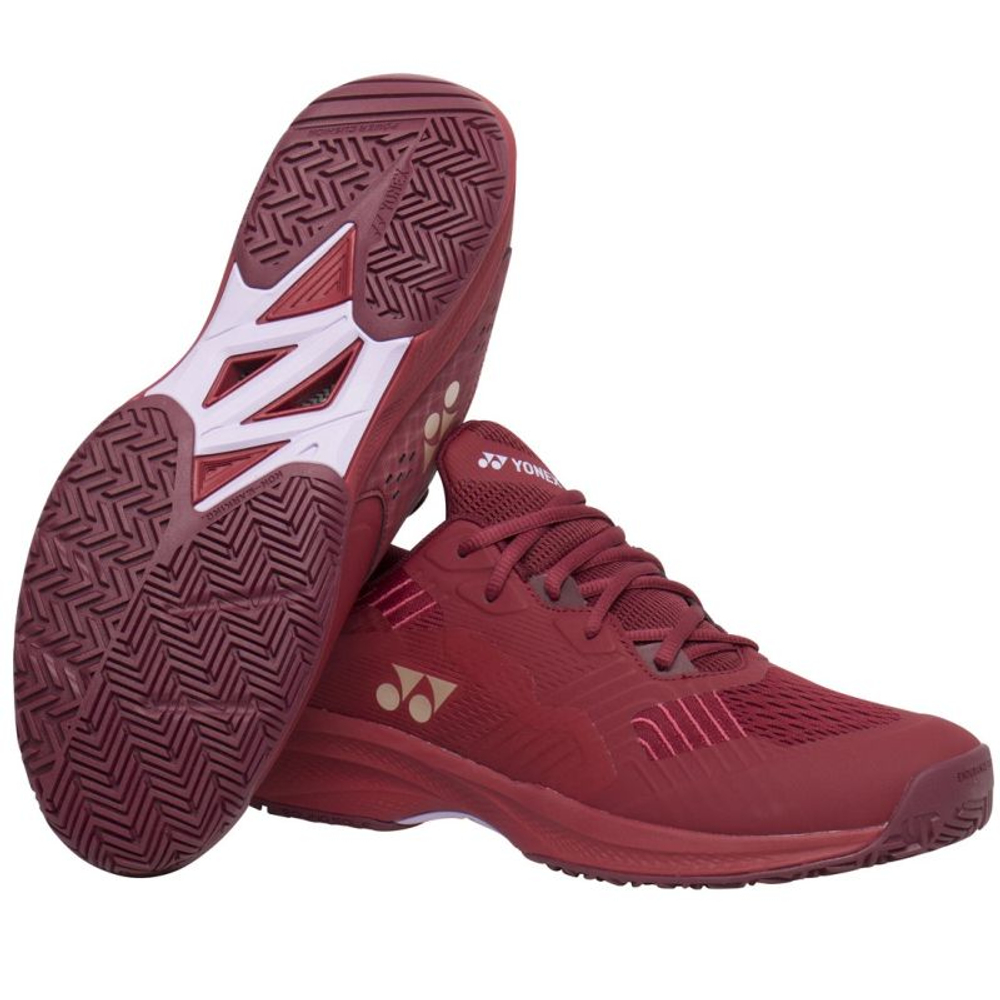 Мужские теннисные кроссовки Yonex Power Cushion Sonicage - dark red