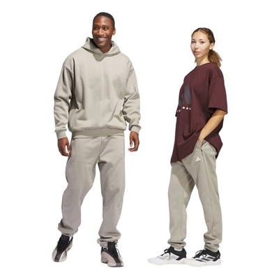 Штаны adidas Basketball Fleece Pants Gray