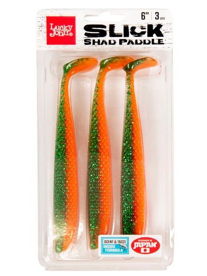 Виброхвосты LJ 3D Series SLICK SHAD PADDLE 6.0in (15.20)/Z16 3шт