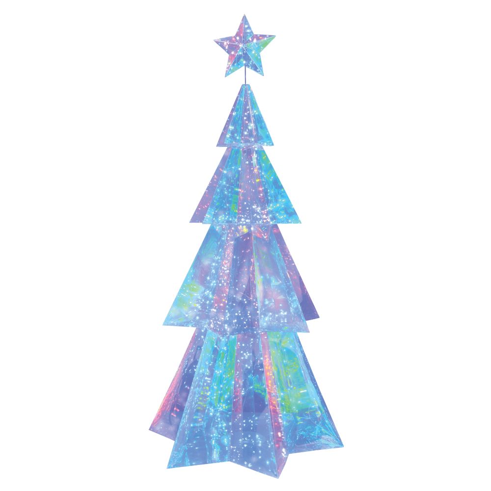 ULD-R502 220V XMAS TREE Светильник декоративный Ёлка. 400 светодиодов. Белый свет. Цвет корпуса радужный. TM Uniel
