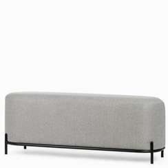 Пуф Pawai 120х45 см, светло-серый