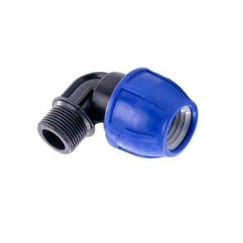 Отвод с наружной резьбой для п/э 25х1";