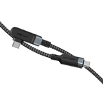 C5-03 USB-C to USB-C 100W right angled aluminum alloy charging data cable