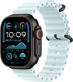 Apple Watch Ultra 2 49mm Ocean Band Ice Blue / Black Titanium Case