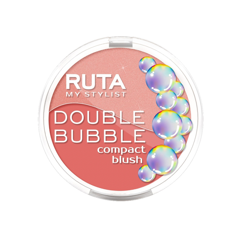 Ruta Румяна для лица Double Bubble, двойные, компактные, тон №101, 9 гр