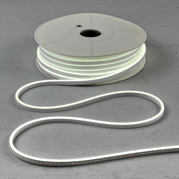 Односторонний гибкий Неон 8х16 мм., 1 метр, Белый 24В, IP65, LTC (FR-23502)