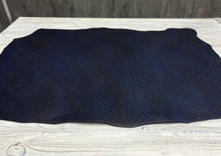 Ременная кожа Treccia old Blue (3,0+ мм), цв. Синий