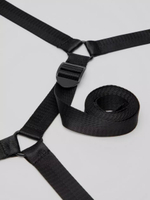 Изысканный набор фиксаций на кровати Reversible Under Mattress Restraint Set (Цвет: красный с черным)