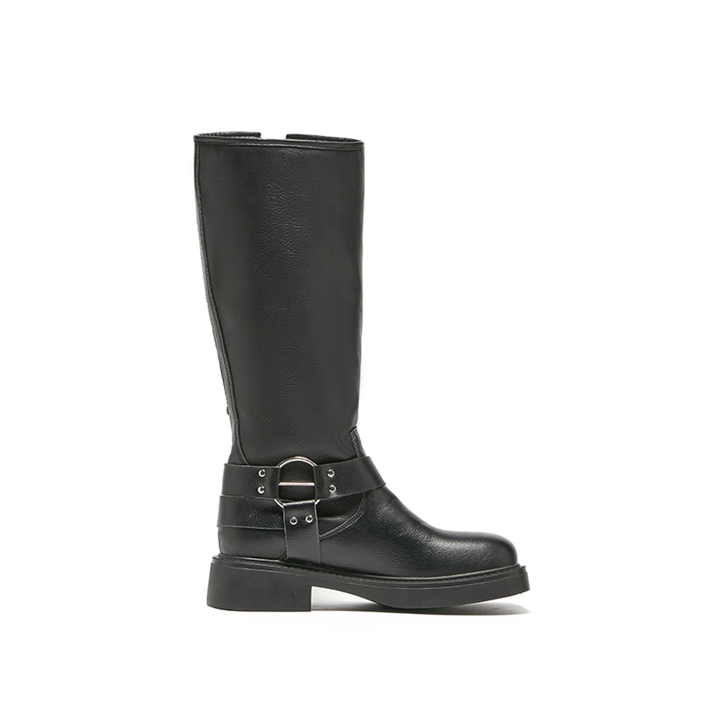 OSITA RED Knee high Boots 4cm Women"s