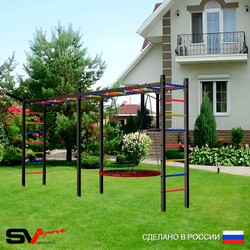 Уличная шведская стенка Sv Sport рукоход х 2 У50211 (Гнездо 80см/Кронш бокс)