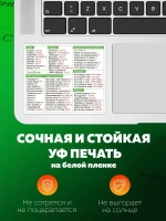 Наклейки шпаргалки для ноутбука "Горячие клавиши COREL"