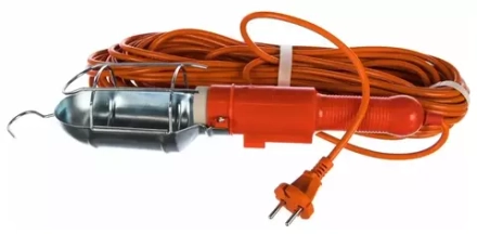 Светильник переносной 60w 20м с  выключателем без лампы Е27 евро 220В IP20 UNIVERSAL