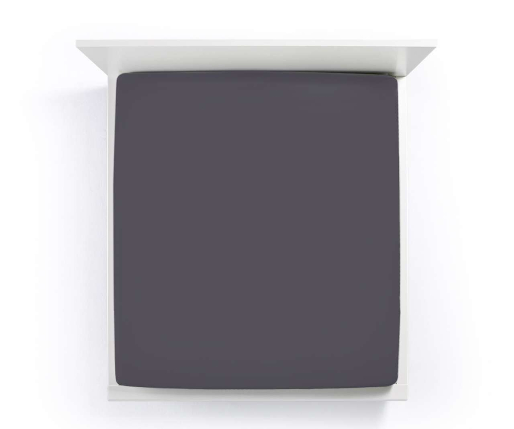 Простыня на резинке 140x190-160x220 Formesse Bella Donna Premium 0213 Anthracite