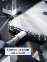 Чехол для iPhone 11, силиконовый, противоударный, прозрачный