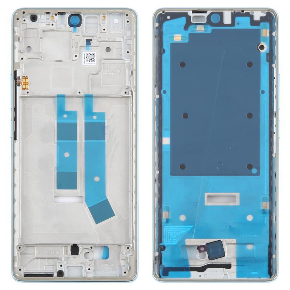 Xiaomi Redmi Note 14 Pro 4G (24116RACCG) - рамка дисплея (корпус) + шлейф кнопок + кнопки (ORIG)
